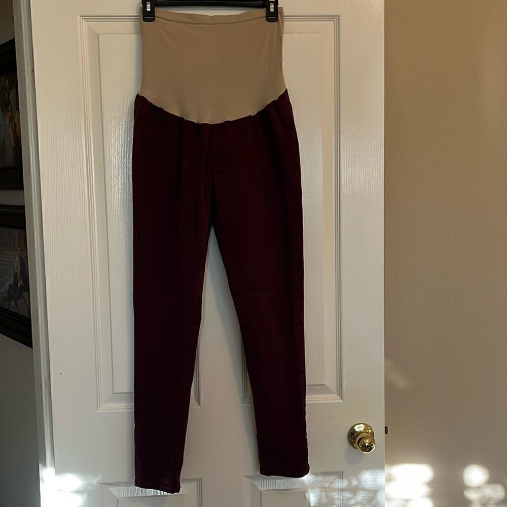 Motherhood Maternity Indigo Blue Super Soft Secret Fit Belly Skinny Pant.